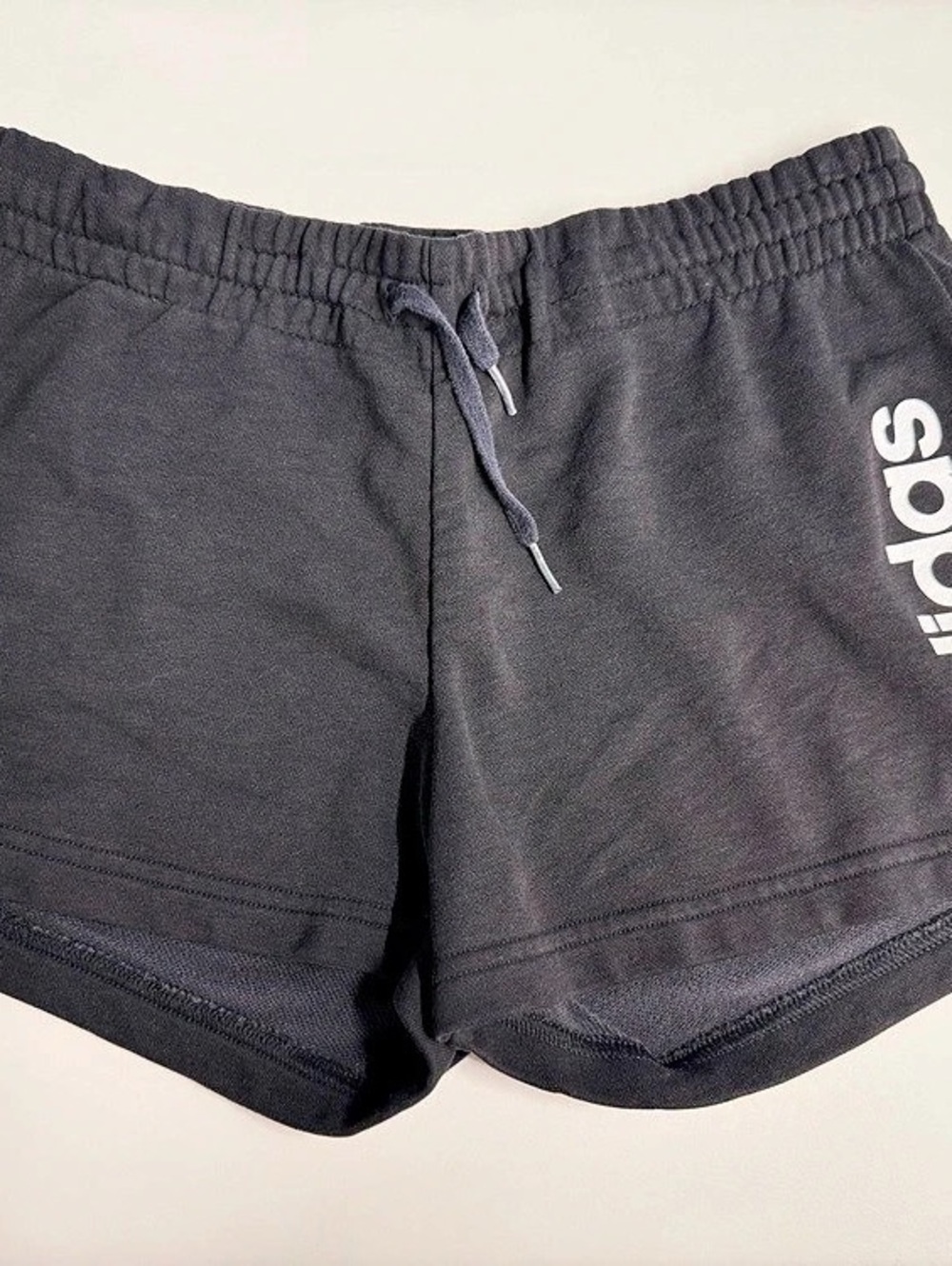 adidas French Terry Logo Shorts Athletic Shorts in Black Medium